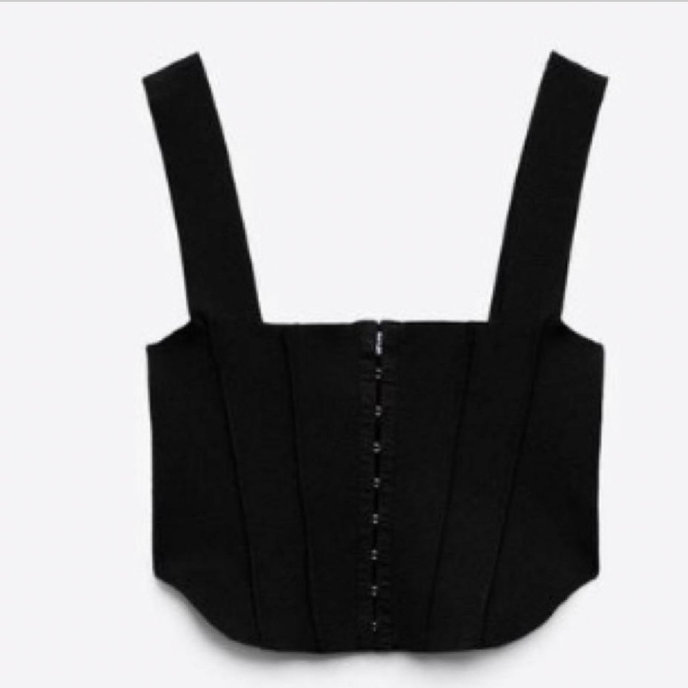 Zara Black Crop Top